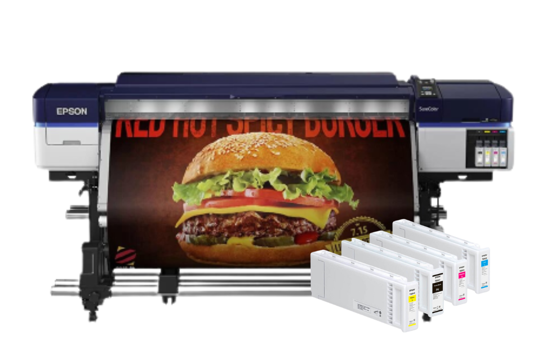 Epson SureColor S40600 Production Edition 64" Roll-to-Roll Solvent 4-Color Printer - Refurbished (1 Year Warranty) + Starter Supplies