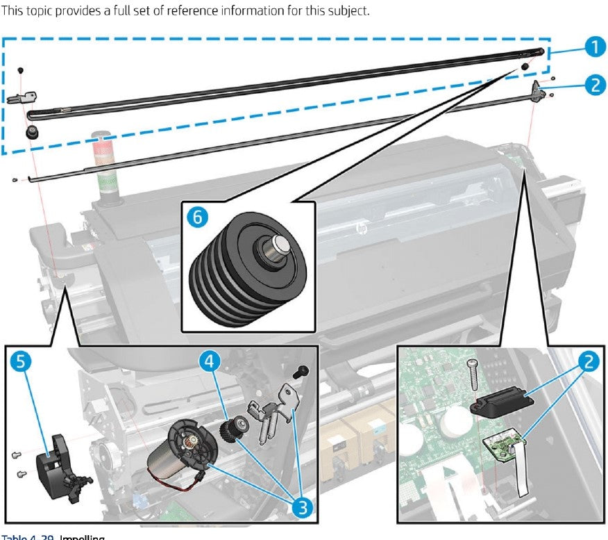 Belt and Tensioners for all HP Latex 700/700W and 800/800W Printers (Y0U21-67244, Y0U21-67160)
