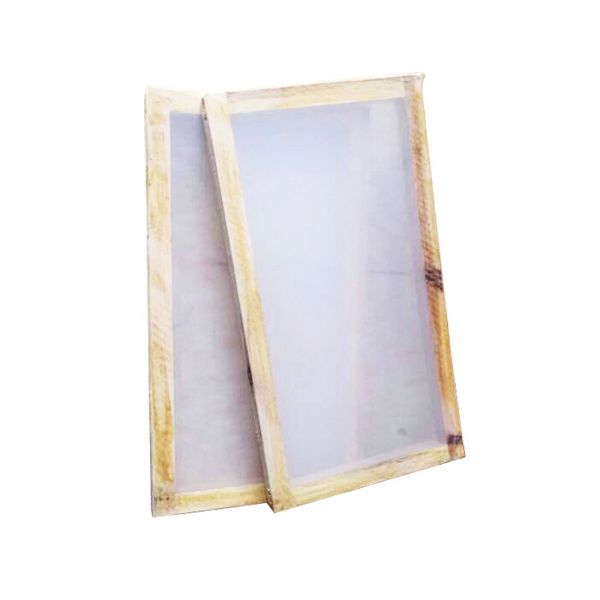 16"x20" Wood Screen Printing Frame 110 White Mesh+6" Squeegee Ink Scraper 65 Durometer