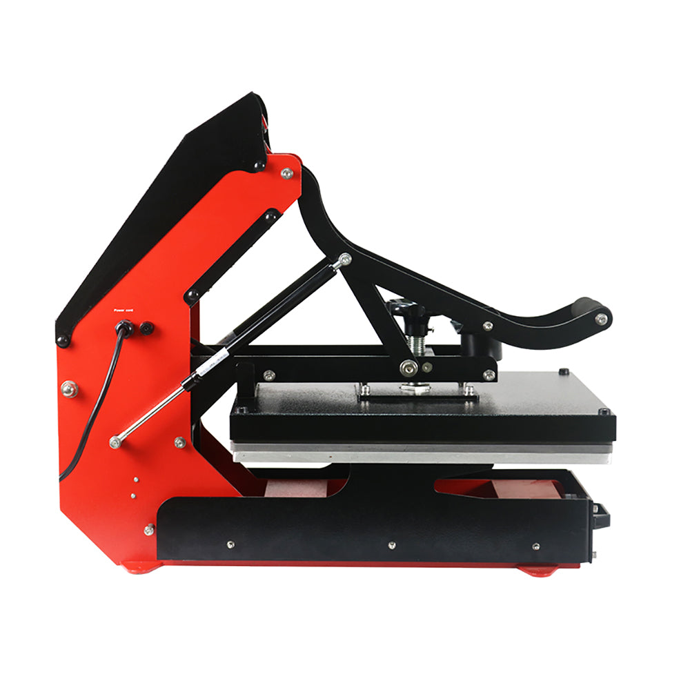 Auto Open T-shirt Heat Press with Slide-out Press Bed