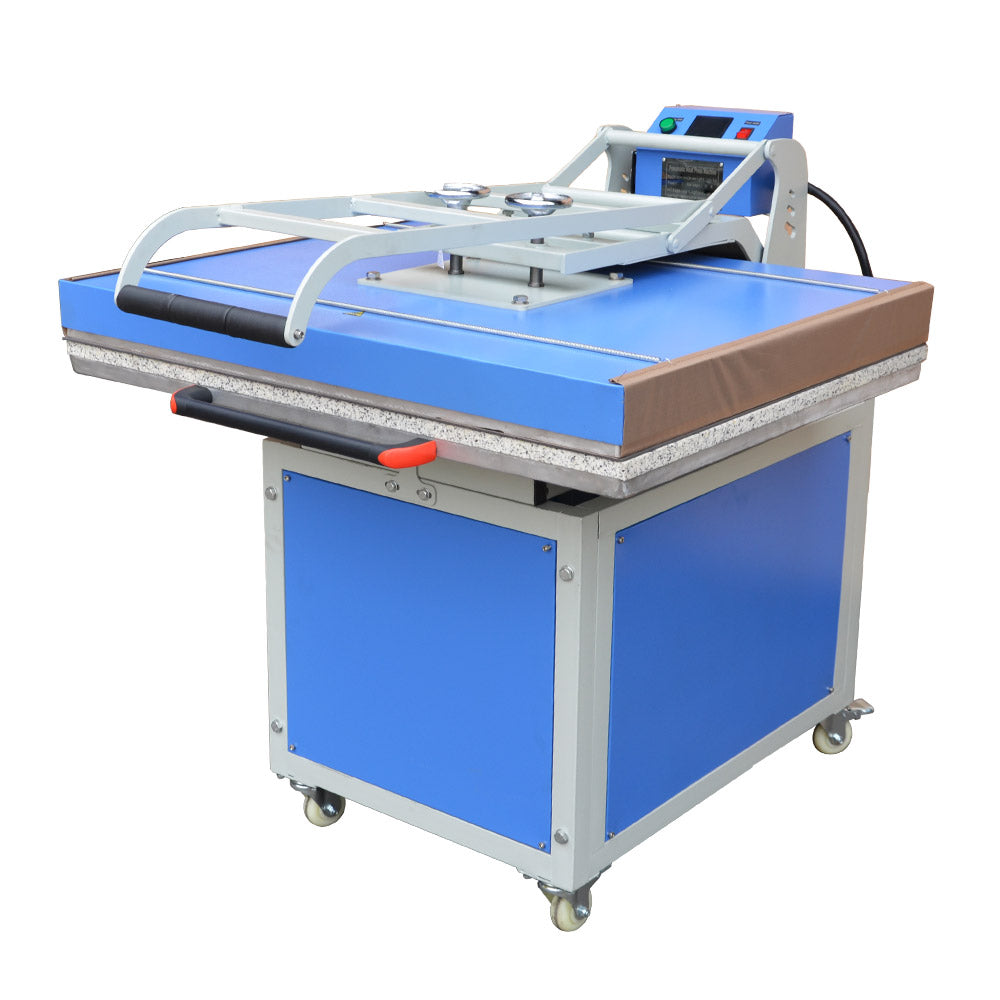 Qomolangma 31in x 39in Large Format Manual Operation Hand Force Textile Thermo Transfer Heat Press Machine 220V 1P 30A