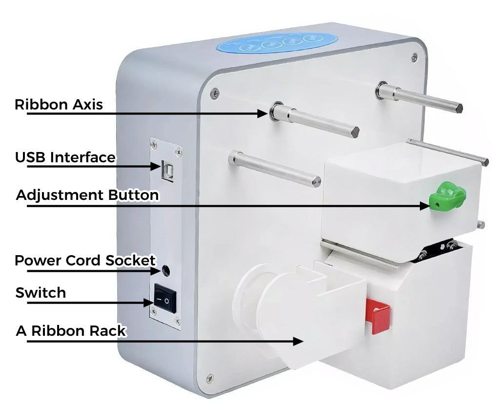 Professional Ribbon Hot Foil Stamping Machine - Digital Printer for Gift Wrapping, Cards & Packaging