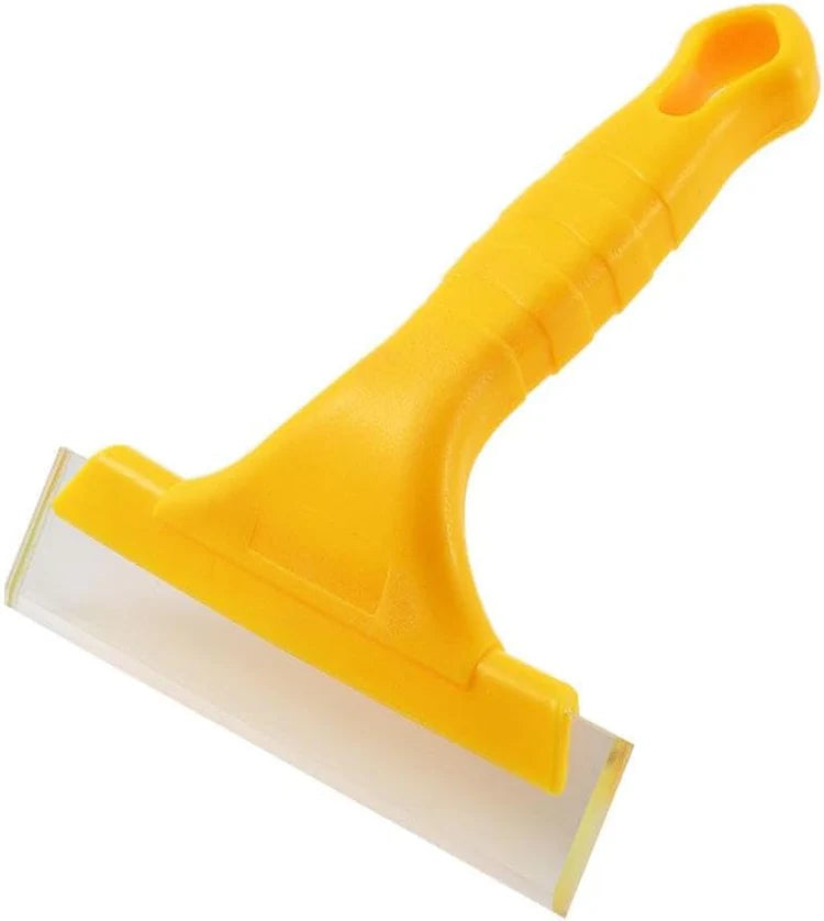 Soft Silicone Squeegee with Handle Car Windshield, Window & Glass Cleaning (14cm Width)