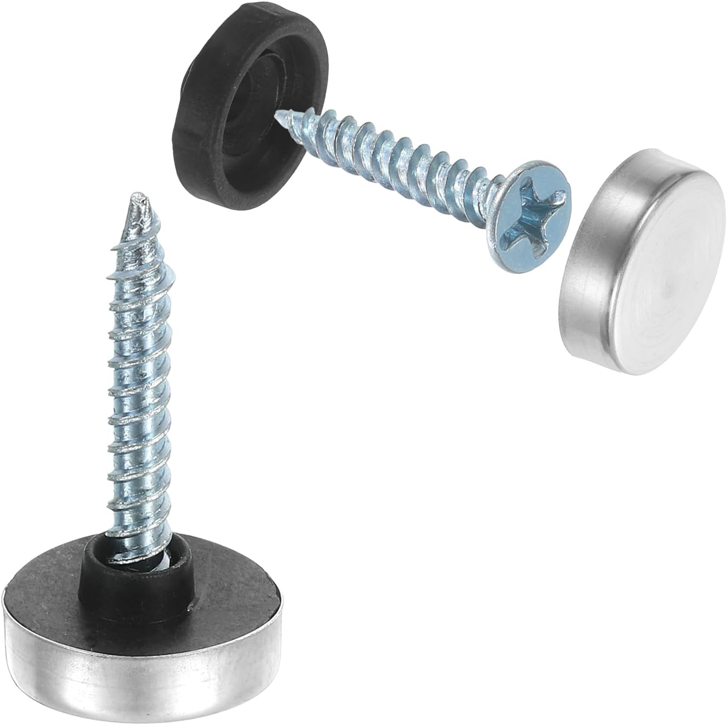 Advertising Decorative Cap Plastic & Stainless Steel x12 (Choose Size) - ADC01