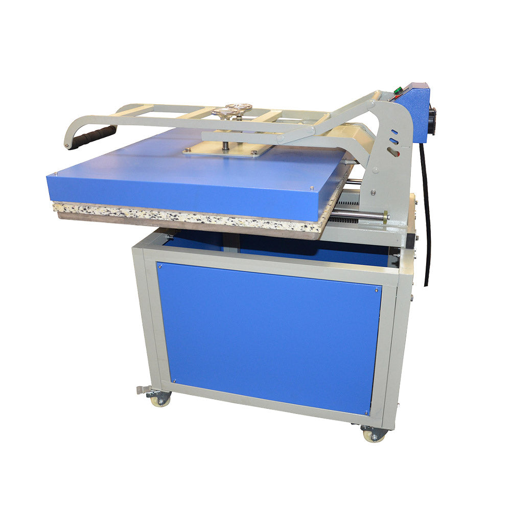 Qomolangma 31in x 39in Large Format Manual Operation Hand Force Textile Thermo Transfer Heat Press Machine 220V 1P 30A