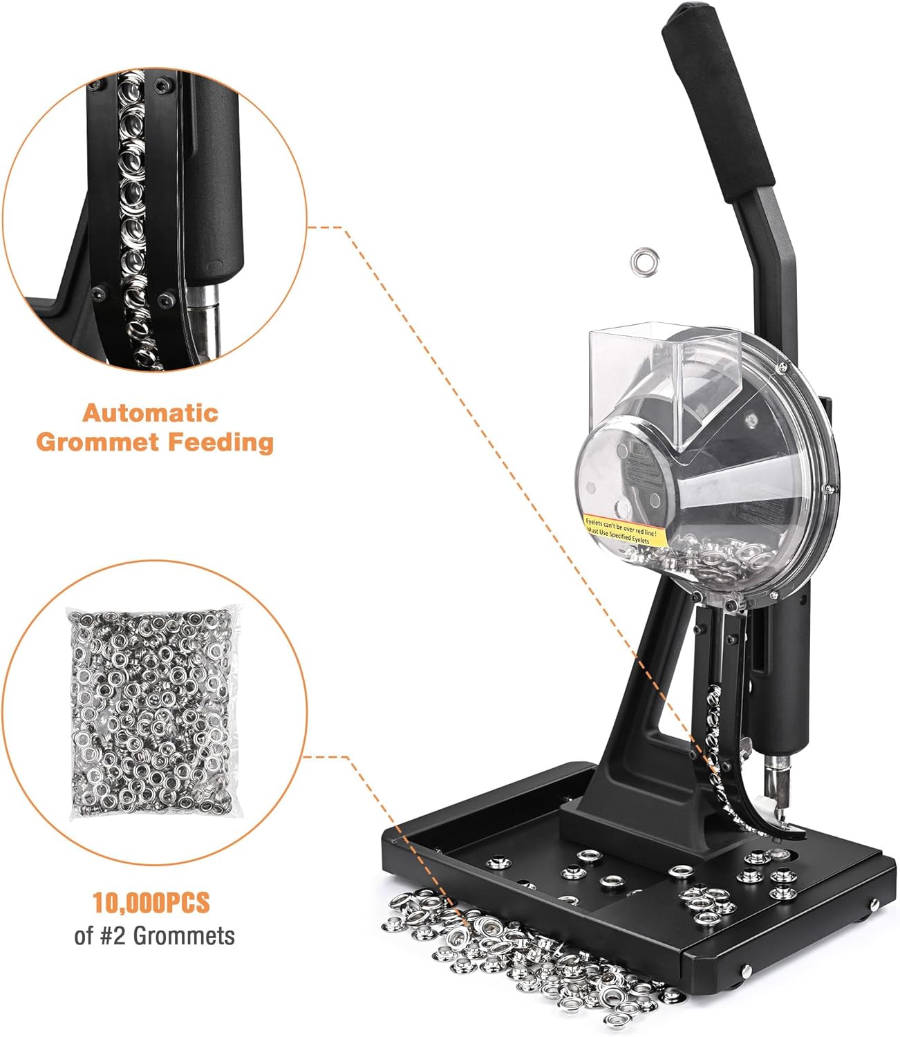 Grommet Tool Kit with 10,000pcs of