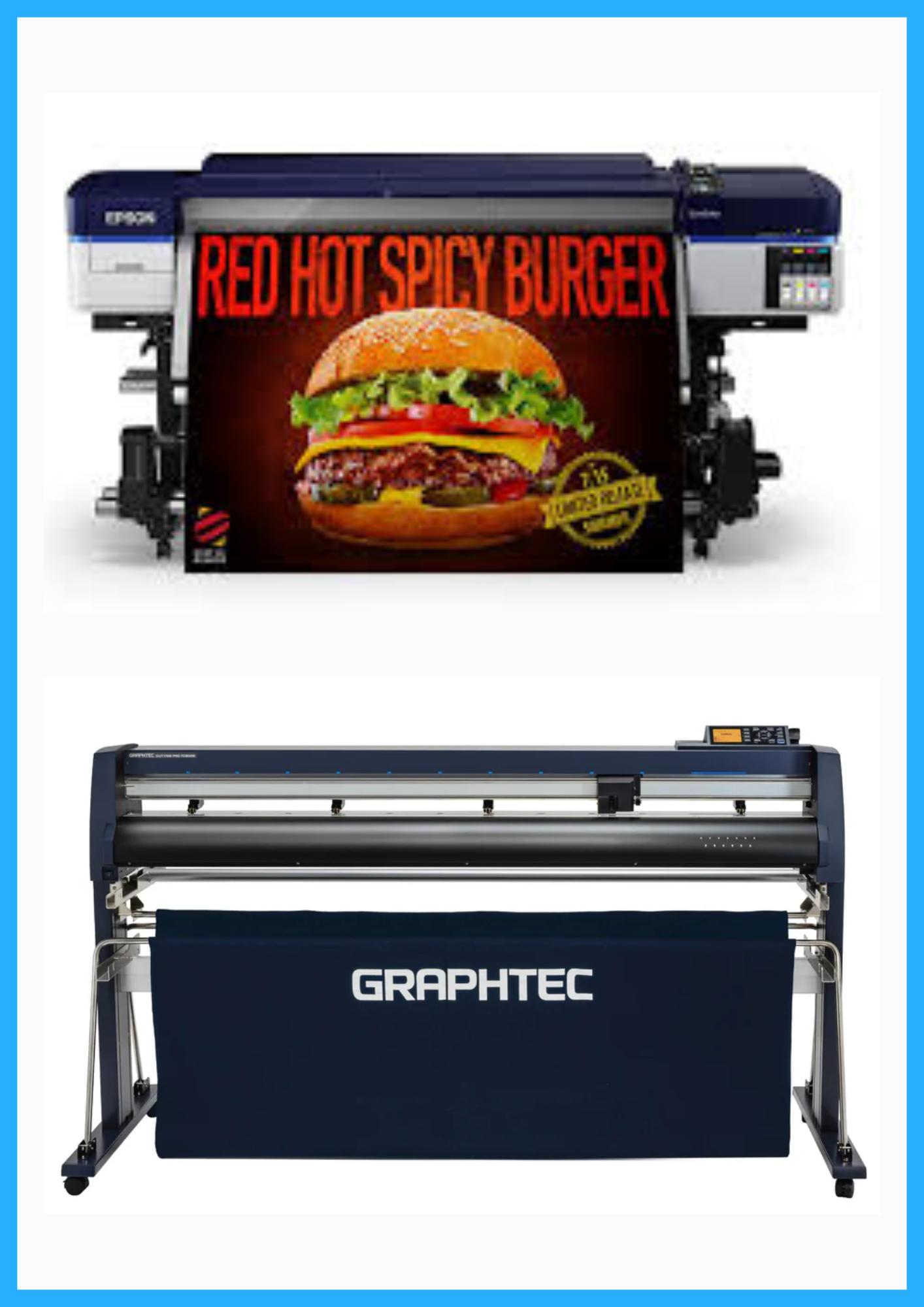ON SALE - BUNDLE - Epson SureColor S40600 Production Edition - Refurbished (1 Year Warranty) + 64" Graphtec FC9000-160 Vinyl Cutting Plotter - Refurbished (1 Year Warranty)