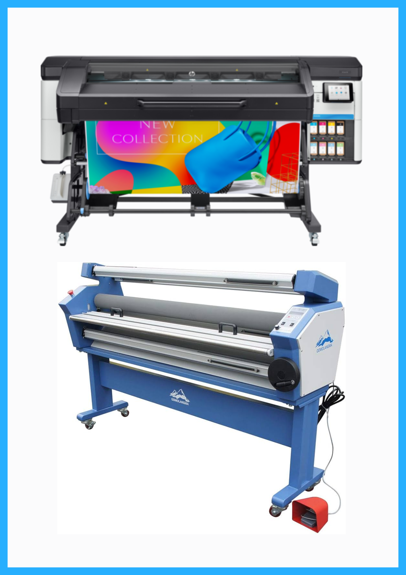 ON SALE - BUNDLE - HP Latex 700 64" Wide Format Printer - Refurbished (1 Year Warranty) + 63" Full-auto Low Temp. Wide Format Cold Laminator - New