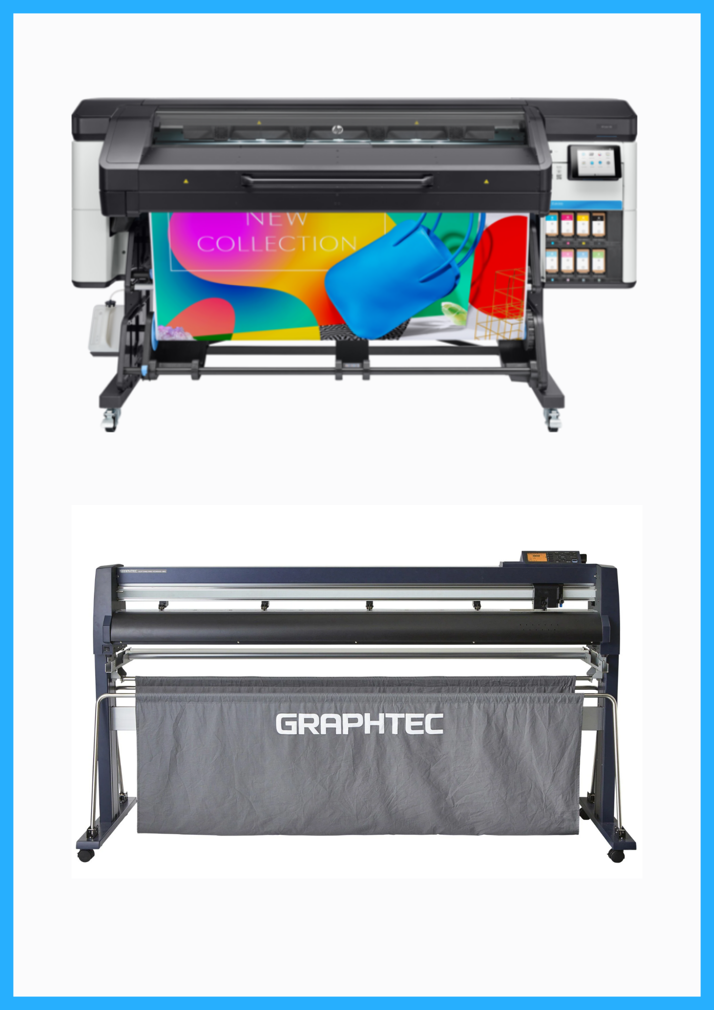 ON SALE - BUNDLE - HP Latex 700 64" Wide Format Printer - Refurbished (1 Year Warranty) + 64" Graphtec FC9000-160 Wide Cutter - Refurbished (1 Year Warranty)