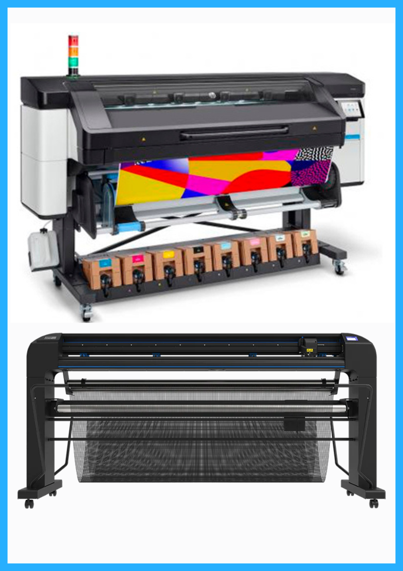 ON SALE - BUNDLE - HP Latex 800 64" Wide Format Printer - Refurbished (1 Year Warranty) + Summa S Class 3 T160 62" Vinyl Cutter (S3T160) - New