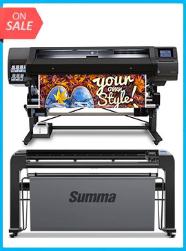 HP Latex 560 64" - Refurbished (1 Year Waranty) + SUMMA TANGENTIAL S2 T160 62" VINYL CUTTER www.wideimagesolutions.com 23899.99