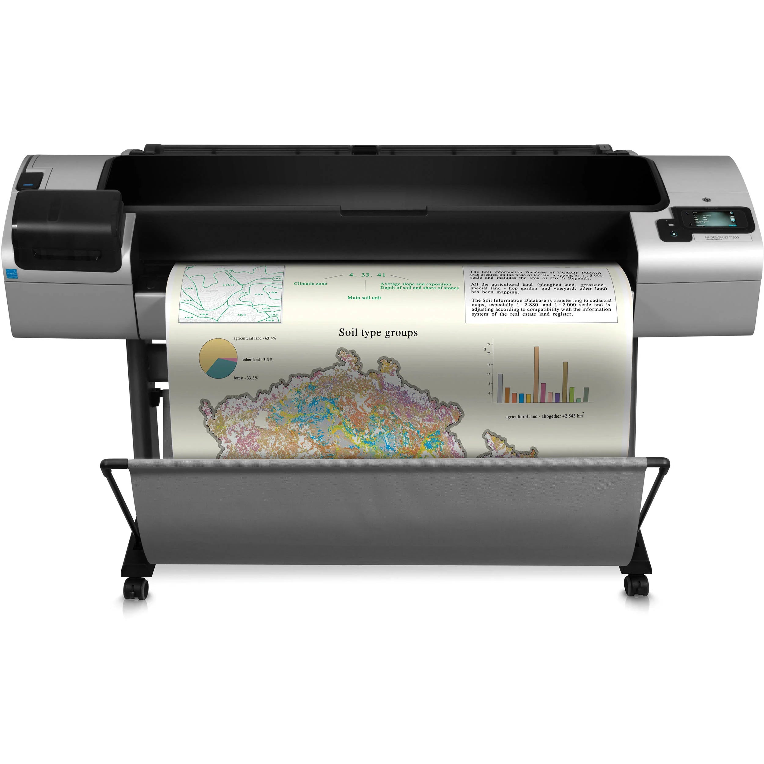 HP Designjet T1300 44" Printer - Refurbished (90 Days, 1, 2, 3 or 4 Years Warranty/with Starters)