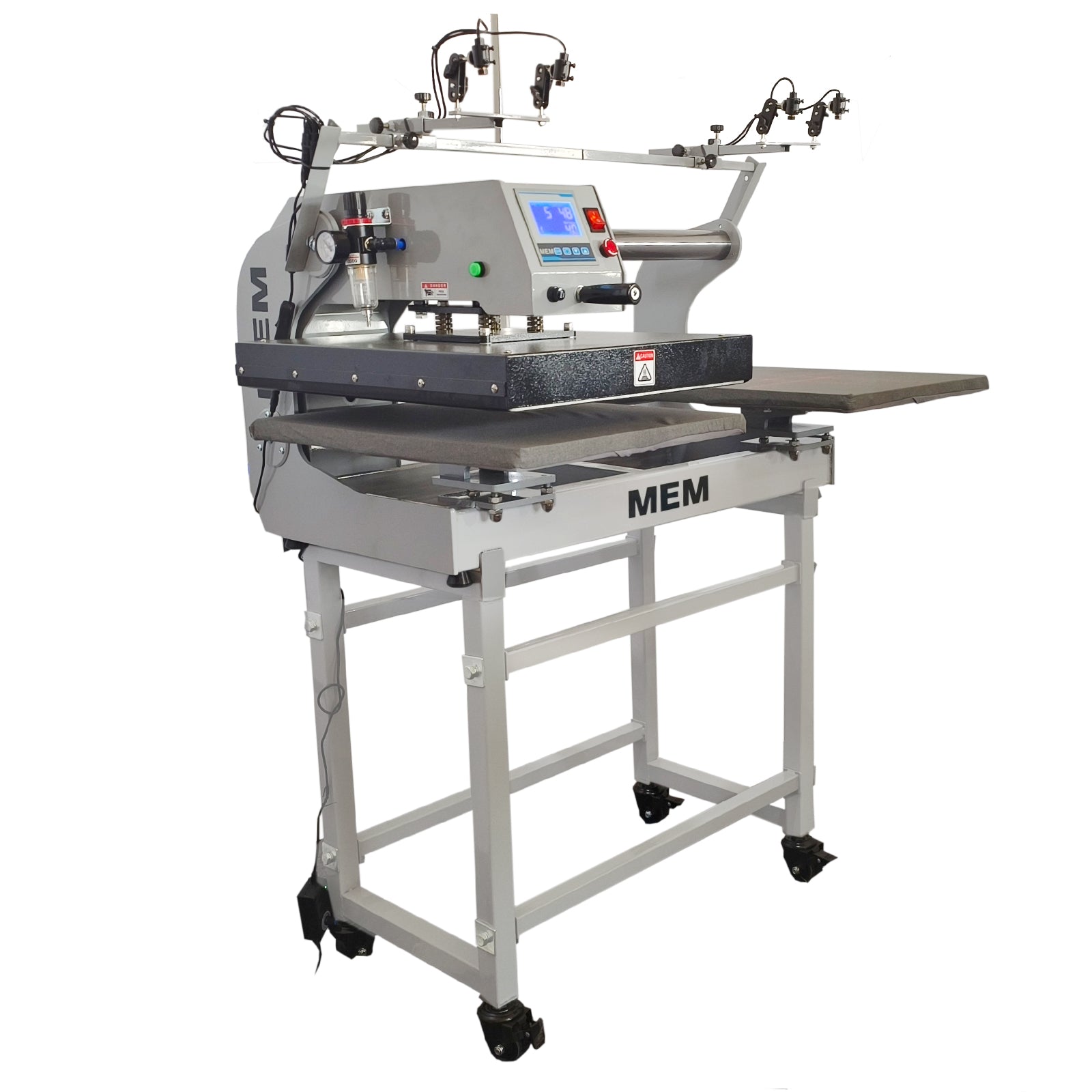 MEM 16" x 20" Semi-Automatic Pneumatic Double Station Heat Press with Laser Positioning System