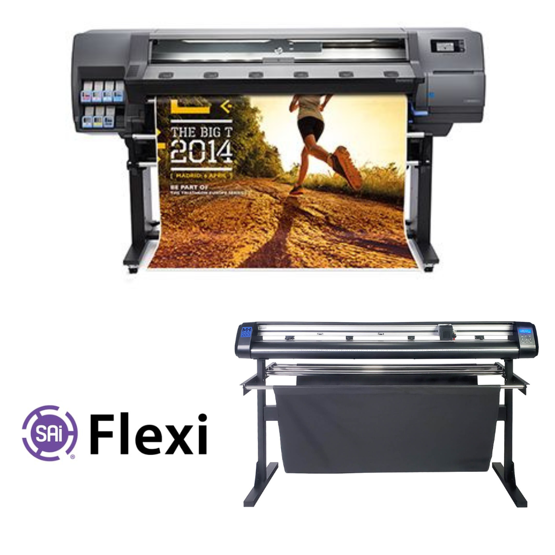 ON SALE - BUNDLE - HP Latex 310 54" Printer - Refurbished (2 Years Warranty) + 53" Vinyl Cutter Machine with ARMS Contour Cutting (MH200) + Flexi Rip Software