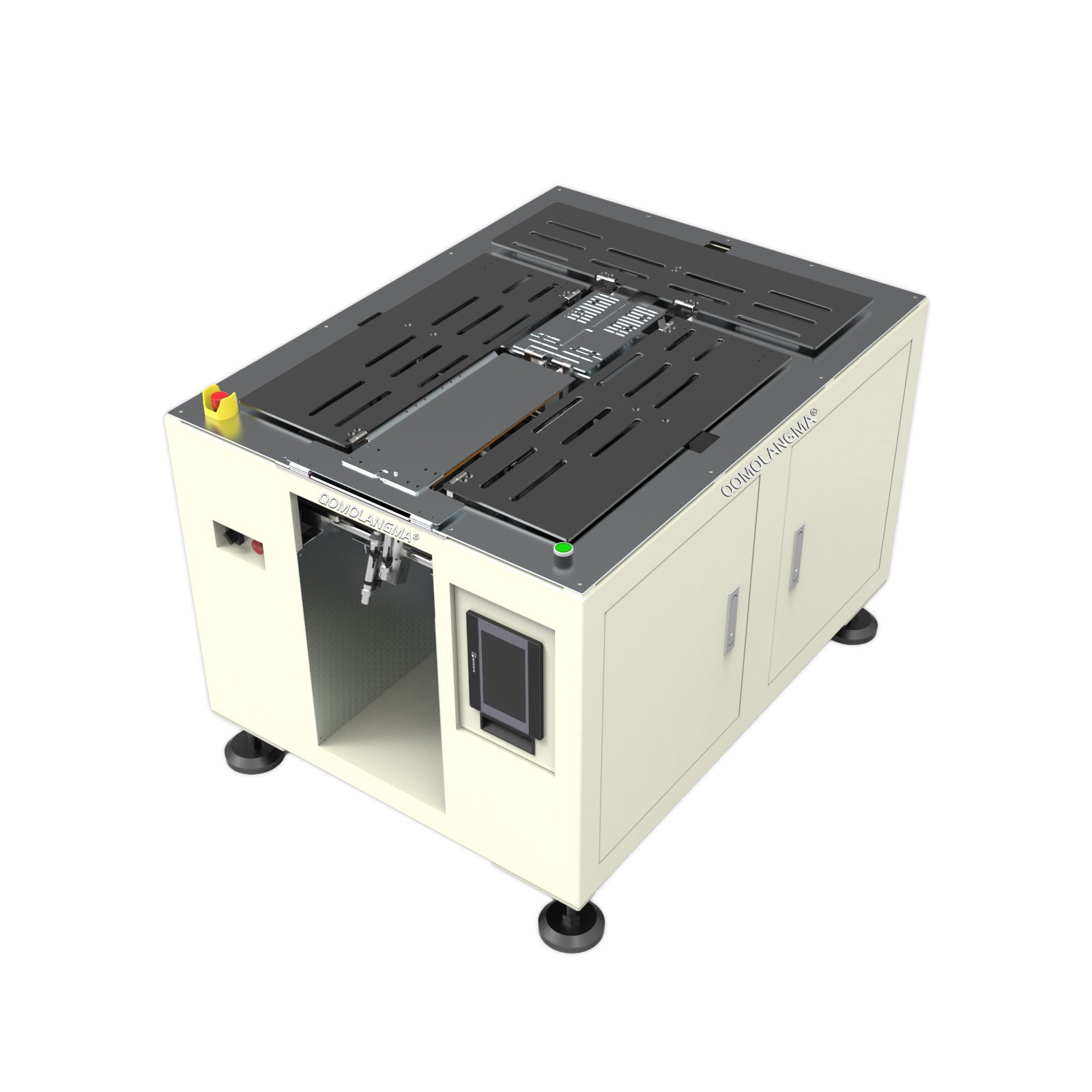 Qomolangma Semi-Auto Garment Folding & Packaging Machine Clothes Stacking + Bagging System for Retail/Laundry