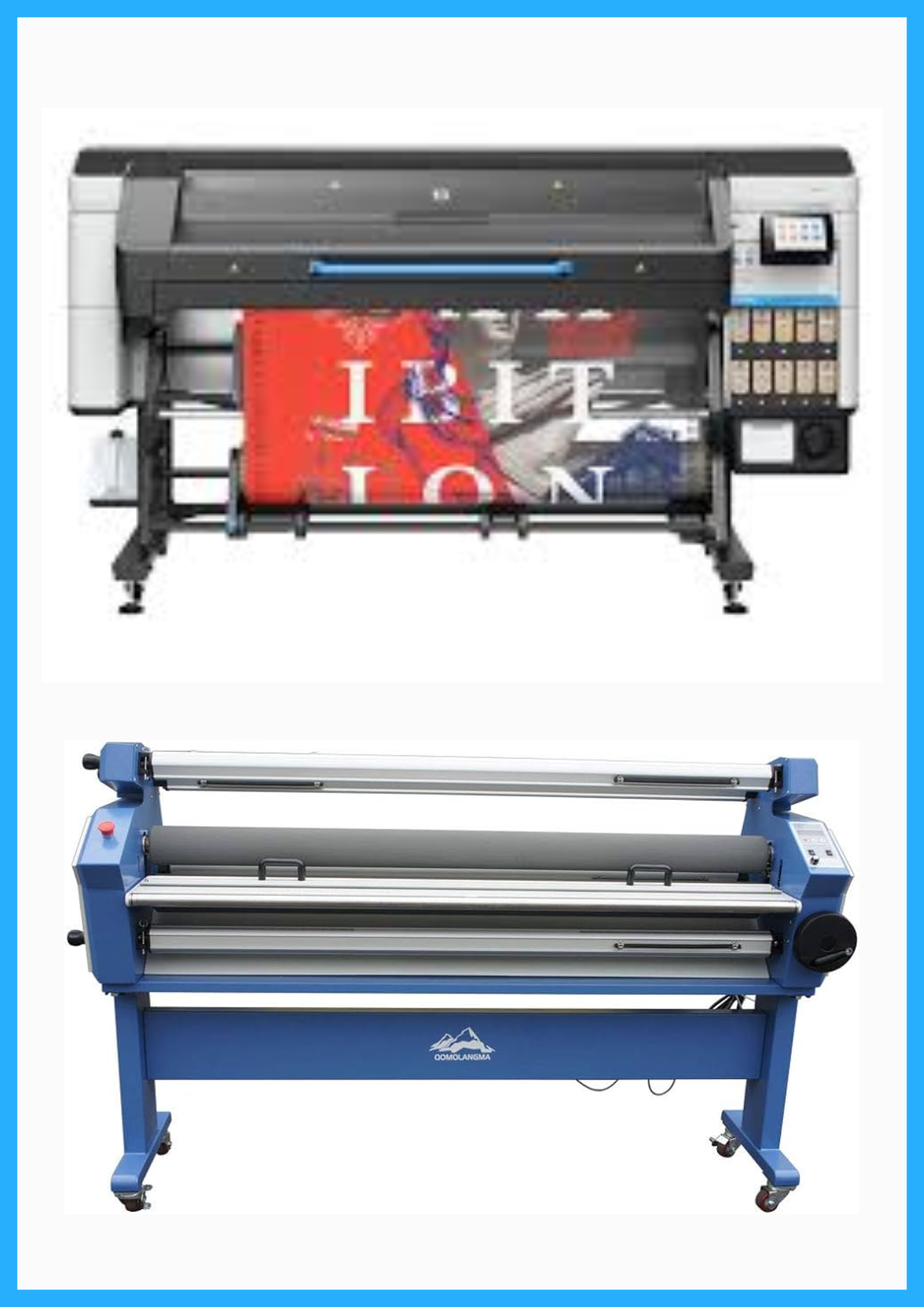 ON SALE - BUNDLE - HP Latex 830W 64" Wide Format Printer - New + 55" Full-Auto Wide Format Cold Laminator with Heat Assisted - New