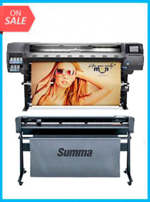 ON SALE - BUNDLE - HP Latex 360 64" Printer - Refurbished (90 Days, 1, 2, 3 or 4 Years Warranty) + Summa S Class 3 D160 62" Vinyl Cutter - New