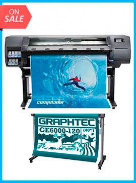 BUNDLE - Plotter HP Latex 315 54" - Recertified - (90 Days Warranty) + GRAPHTEC CUTTER CE6000-120 48" Cutter - New