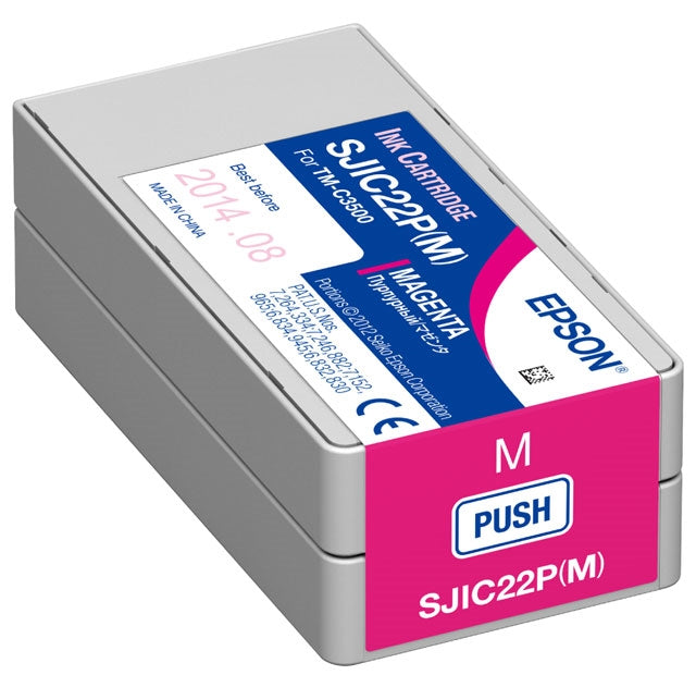 Epson SJIC22P Magenta Ink for ColorWorks C3500 - C33S020582