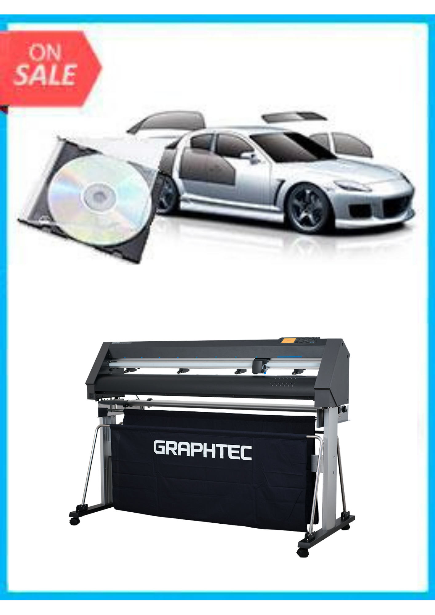 BUNDLE - Graphtec CE7000-130 50" Cutter - New + Tint Tek 20/20 Window Film Cutting Software V10 Monthly Subscription