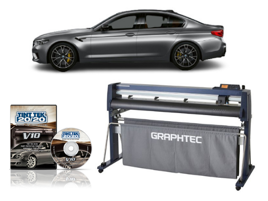 GRAPHTEC FC9000-140 54" (137.2 cm) Wide Cutter - New + TINT TEK 20/20 WINDOW FILM CUTTING SOFTWARE V10 1 YEAR SUBSCRIPTION