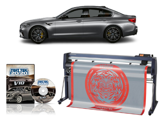 GRAPHTEC FC9000-160 64" (162.6 cm) Wide Cutter - New + TINT TEK 20/20 WINDOW FILM CUTTING SOFTWARE V10 1 YEAR SUBSCRIPTION