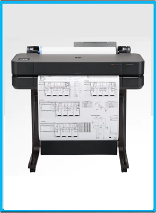 HP DesignJet T630 Large Format Wireless Plotter Printer - 24", with Mobile Printing (5HB09A)
