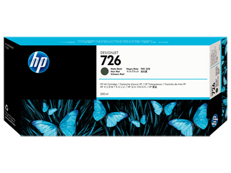 HP 726 300ml Designjet Ink Cartridge Matte Black - CH575A