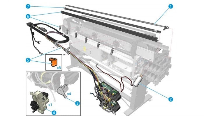 HP Encoder Strip Sensor 54 Serv B4H69-67010 for HP LATEX 330-360