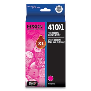 Epson 410XL Claria High Yield Magenta Ink for Expression XP-530, XP-630, XP-640, XP-7100, XP-830 - T410XL320S
