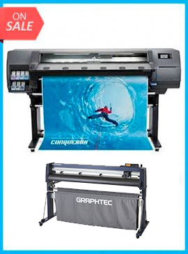 BUNDLE - Plotter HP Latex 315 54" New + GRAPHTEC CUTTER FC9000-140 54" (137.2 cm) Wide Cutter - New