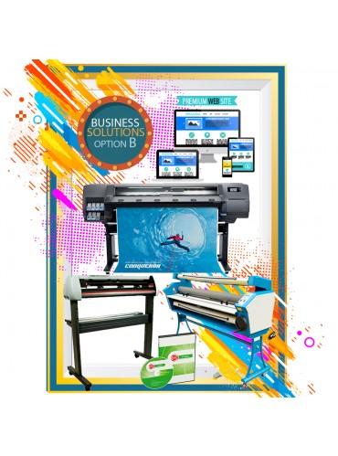 BUSINESS SOLUTION OPTION B - HP LATEX 315 - LAMINATOR - CUTTER - SOFTWARE -PREMIUM WEBSITE