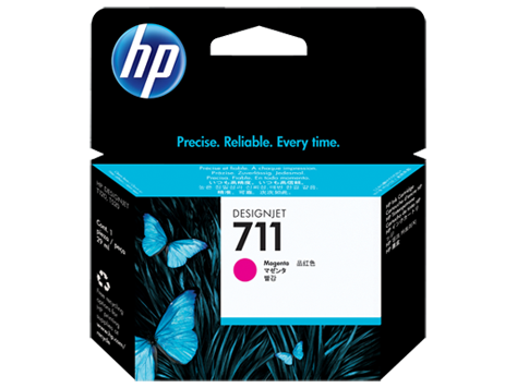 HP 711 29-ml Magenta DesignJet Ink Cartridge for DesignJet T120, T520 - CZ131A