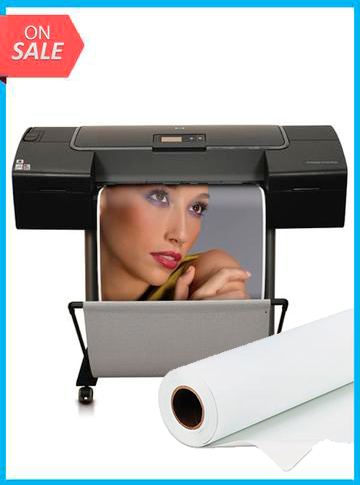 HP Designjet Z2100 24" - Q6675A - Recertified - (90 Days Warranty) + Premium Polyester Canvas Roll Matte print HP 24" x 60&