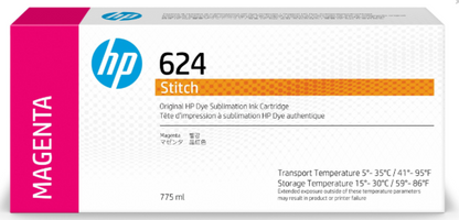 HP 624 Magenta DyeSub Ink Cartridge 775ml for Stitch S300 - 2LL55A