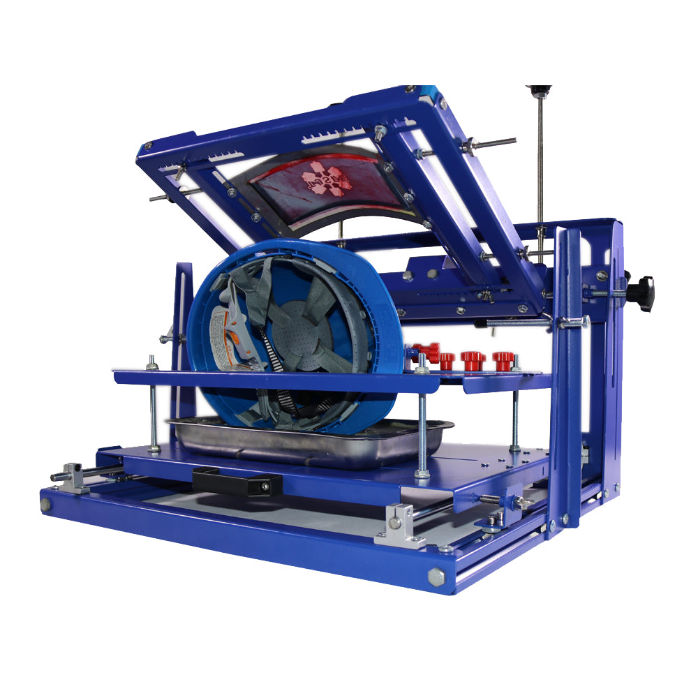 One Color Safety Helmet Hard Material Hat Screen Printing Machine