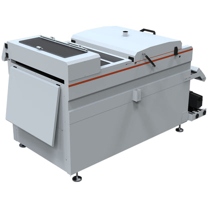 US Stock, CALCA PLUS 220V 24in Automatic DTF Powder Shaker and Dryer with Vacuum Absorption Conveying Platform and Touch Screen