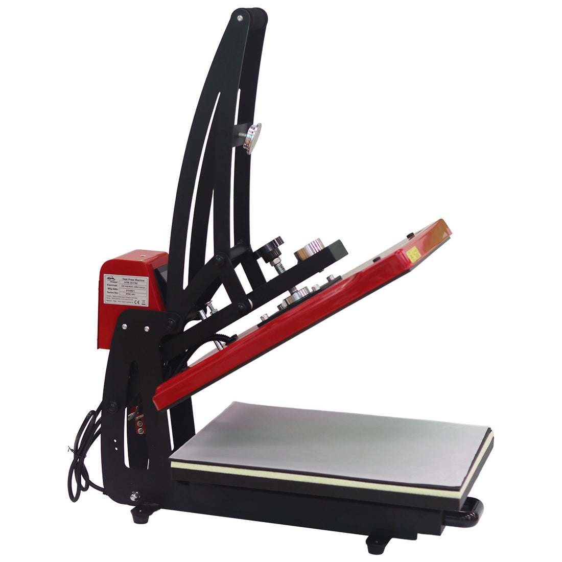 US Stock, Qomolangma 16in x 20in Auto Open Heat Press Machine Vertical Version