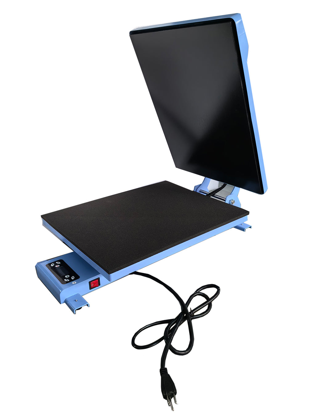 US Stock, Qomolangma 16in x 20in Auto Easy Heat Press &amp; Heavy-duty Steel Cart