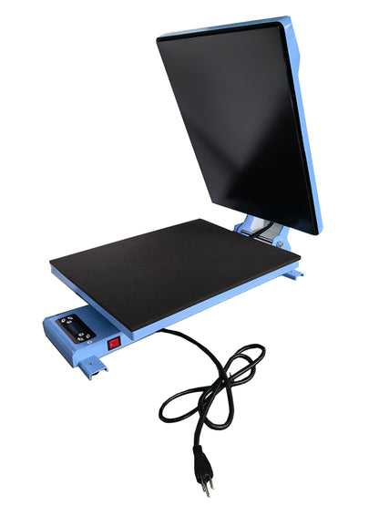 US Stock, Qomolangma 16in x 20in Auto Easy Heat Press &amp; Heavy-duty Steel Cart