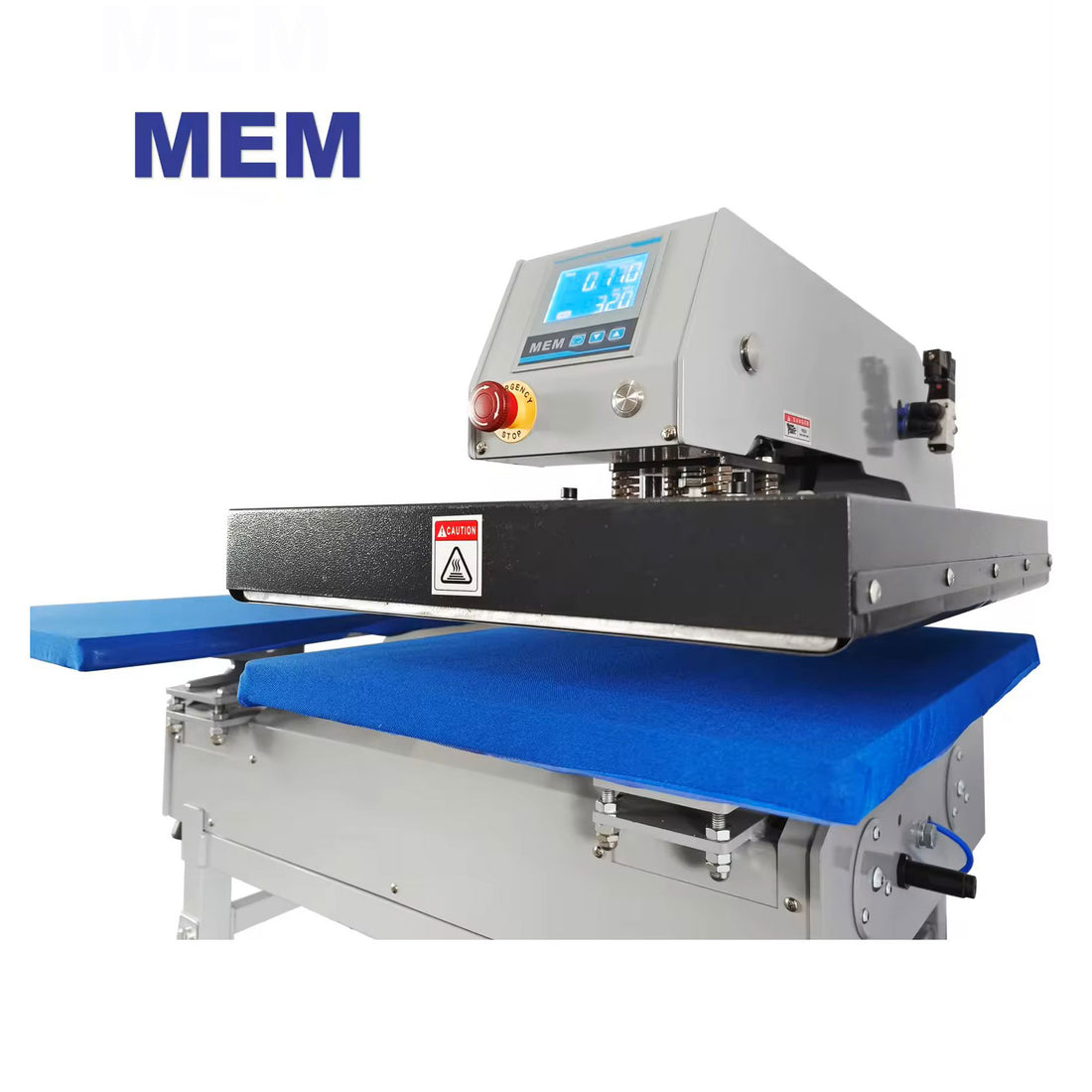 US Stock, MEM 16in x 20in Full-Automatic Pneumatic Double Station Heat Press with Laser Positioning System