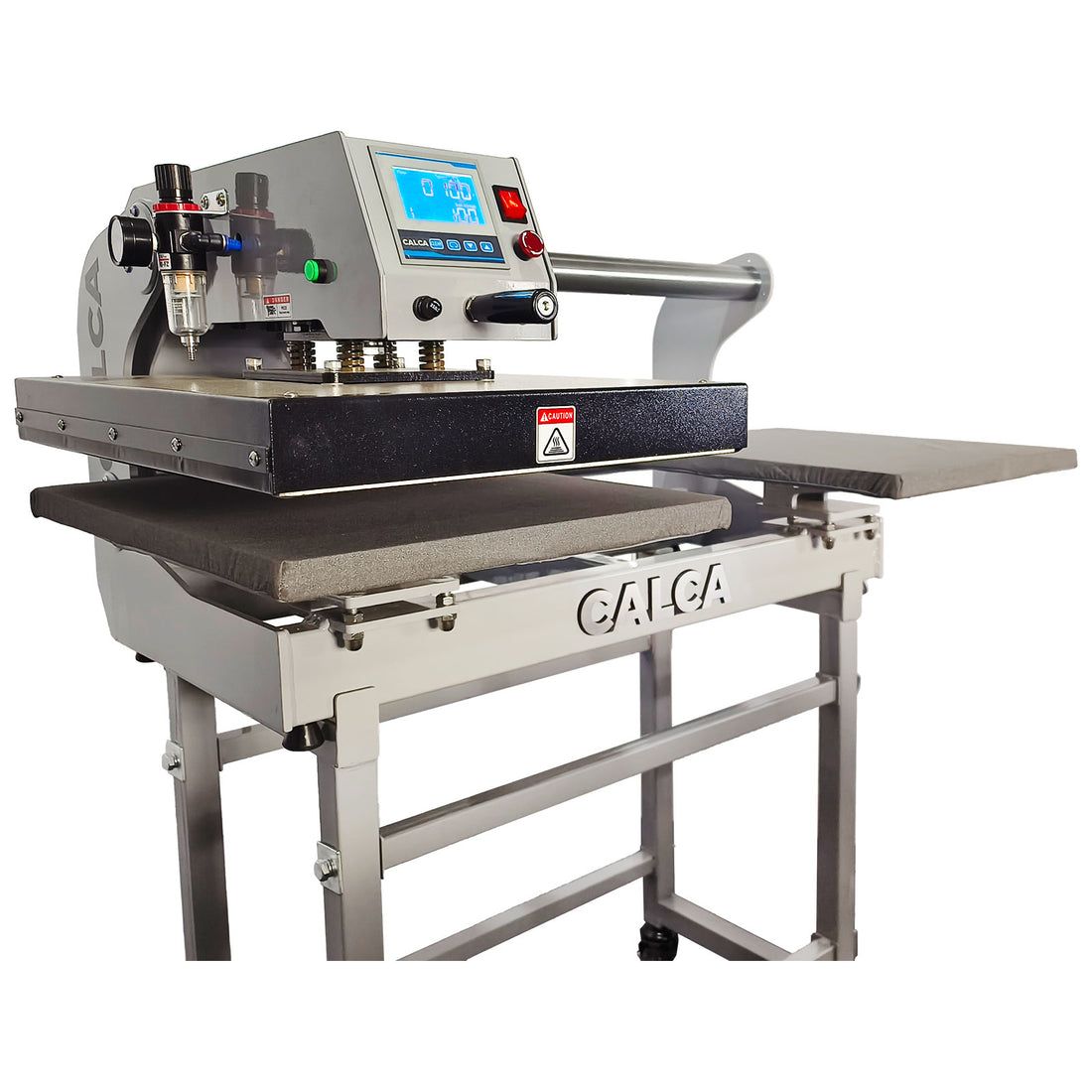 US Stock, CALCA 16" x 20" Semi-Automatic Pneumatic Double Station Heat Press with Laser Positioning System