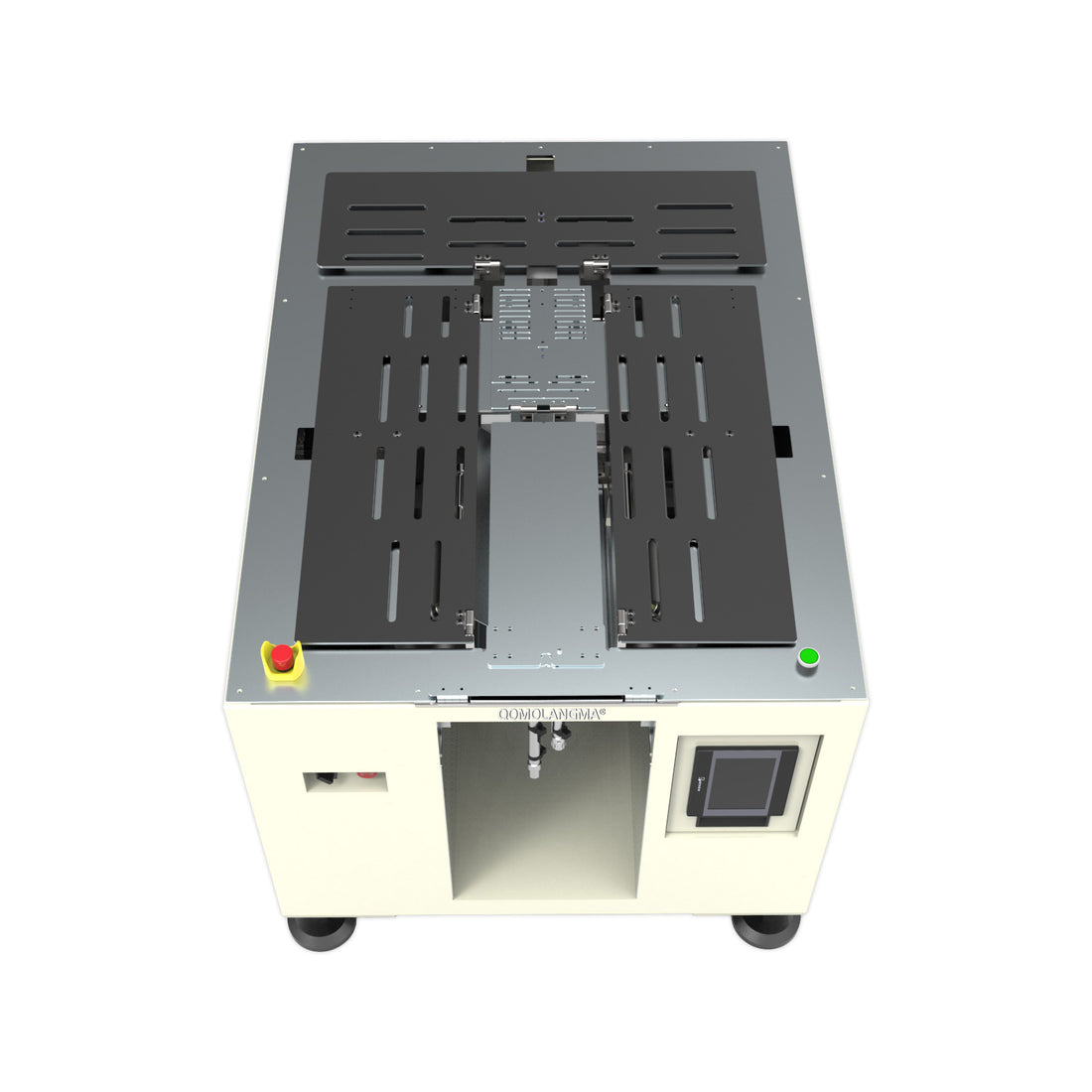 Qomolangma Semi-Auto Garment Folding &amp; Packaging Machine Clothes Stacking + Bagging System for Retail/Laundry