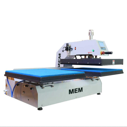 US Stock, MEM 16"x20" Dual Station Pneumatic Heat Press - DTG/DTF Curing System with Interchangeable Platens
