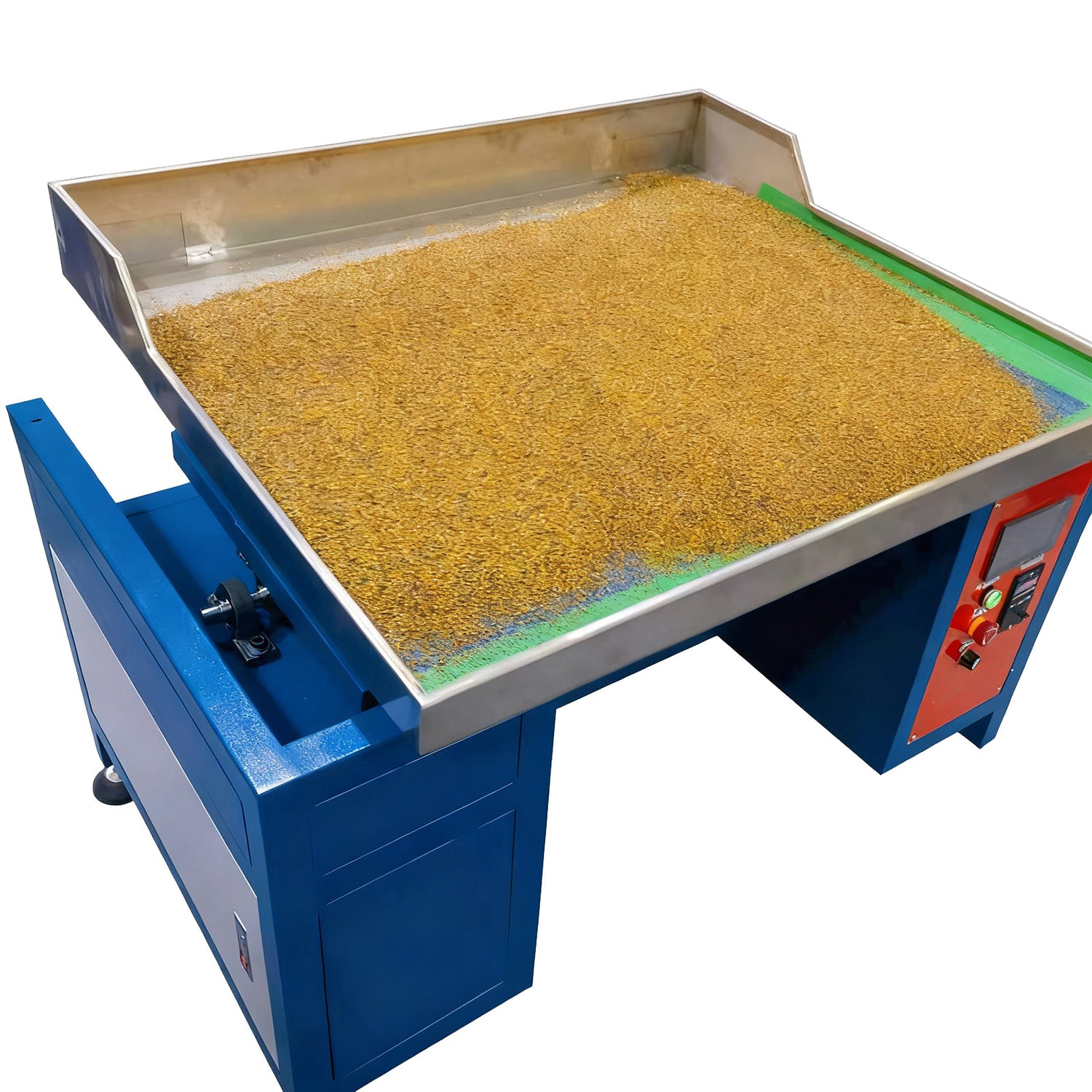 23.6in x 39in Semi-Automatic Single-Color 220V Rotary Drilling Machine with Material Rack