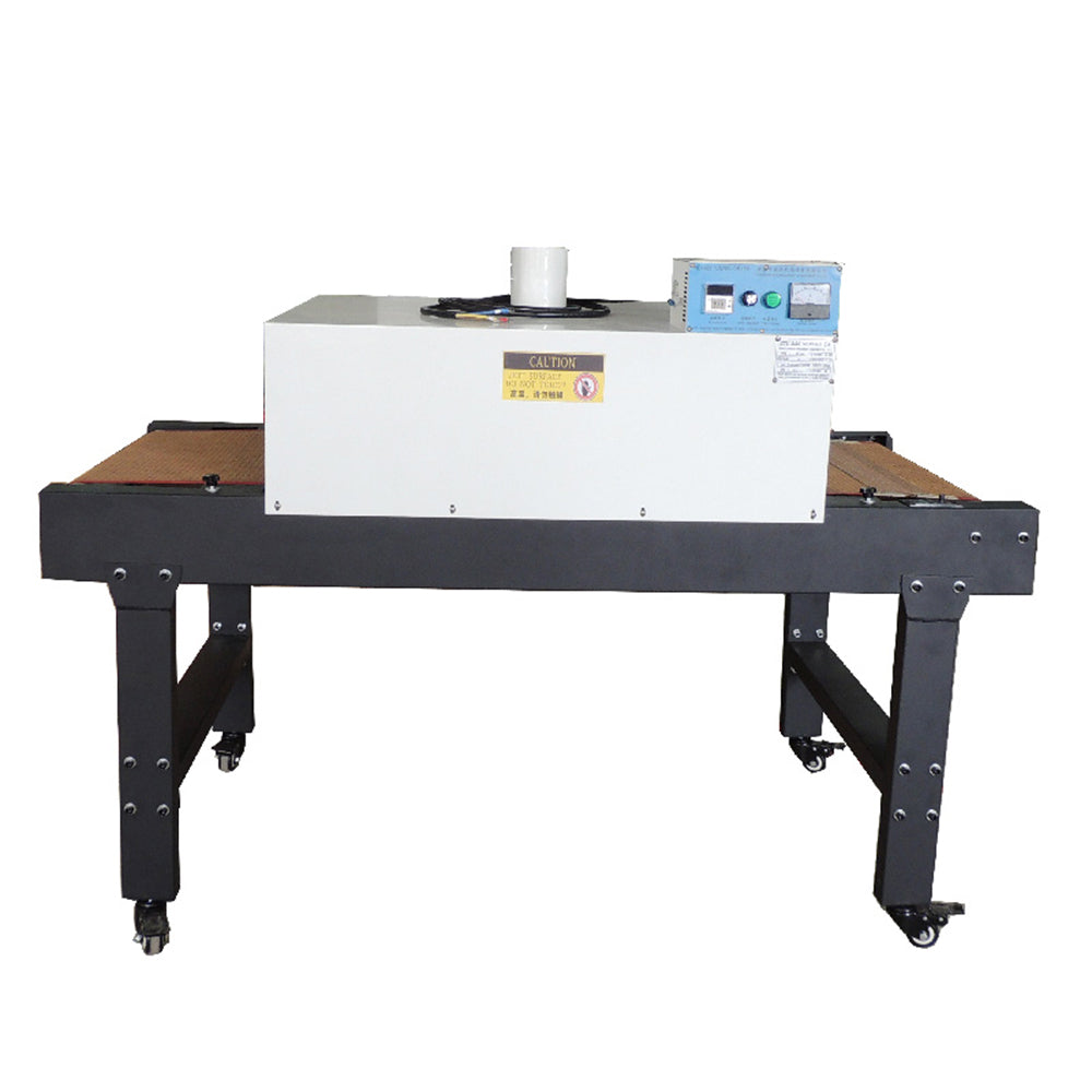 220V 4800W Small T-shirt Conveyor Tunnel Dryer 5.9ft. Long x 25.6" Belt for Screen Printing