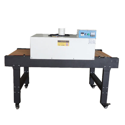 220V 4800W Small T-shirt Conveyor Tunnel Dryer 5.9ft. Long x 25.6" Belt for Screen Printing
