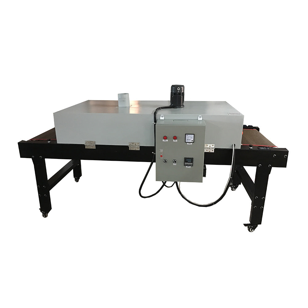 220V 8400W Conveyor Tunnel Dryer 9.8ft. Long x 25.6" Belt for Screen Printing