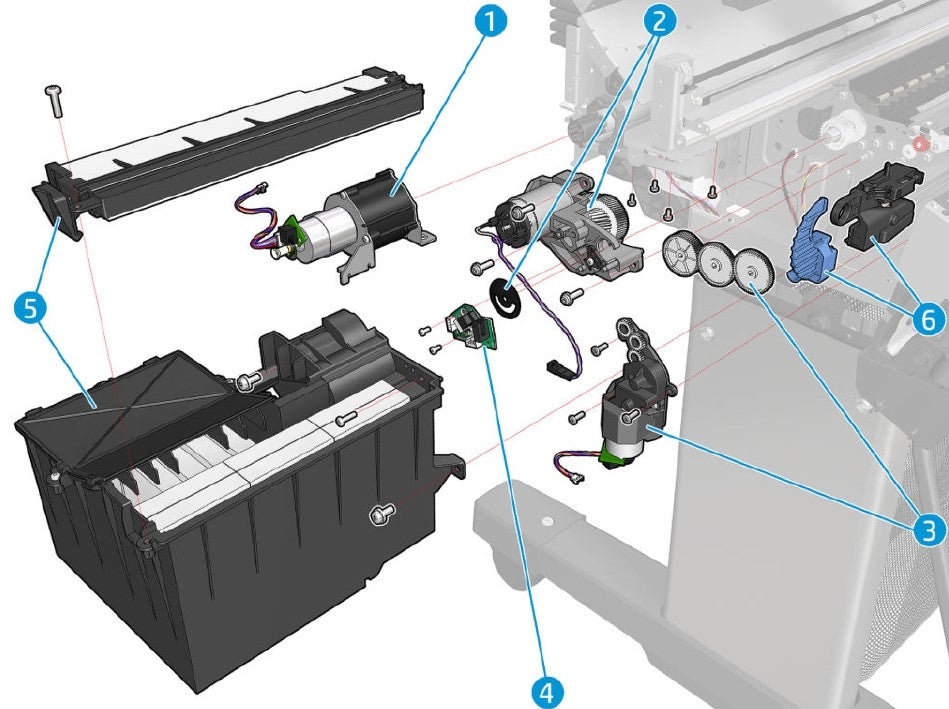 PM Kit3 - Horizontal Cutter Module for the HP Designjet Z9+, Z6, Z2600, Z5600 Series (T8W15-67056)