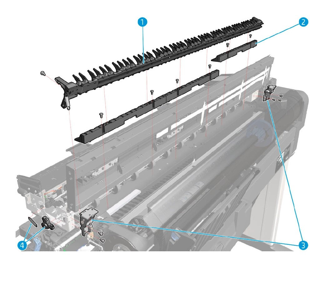 Cal surface geartrain SV kit for the HP DesignJet T830 Series (F9A30-67028)